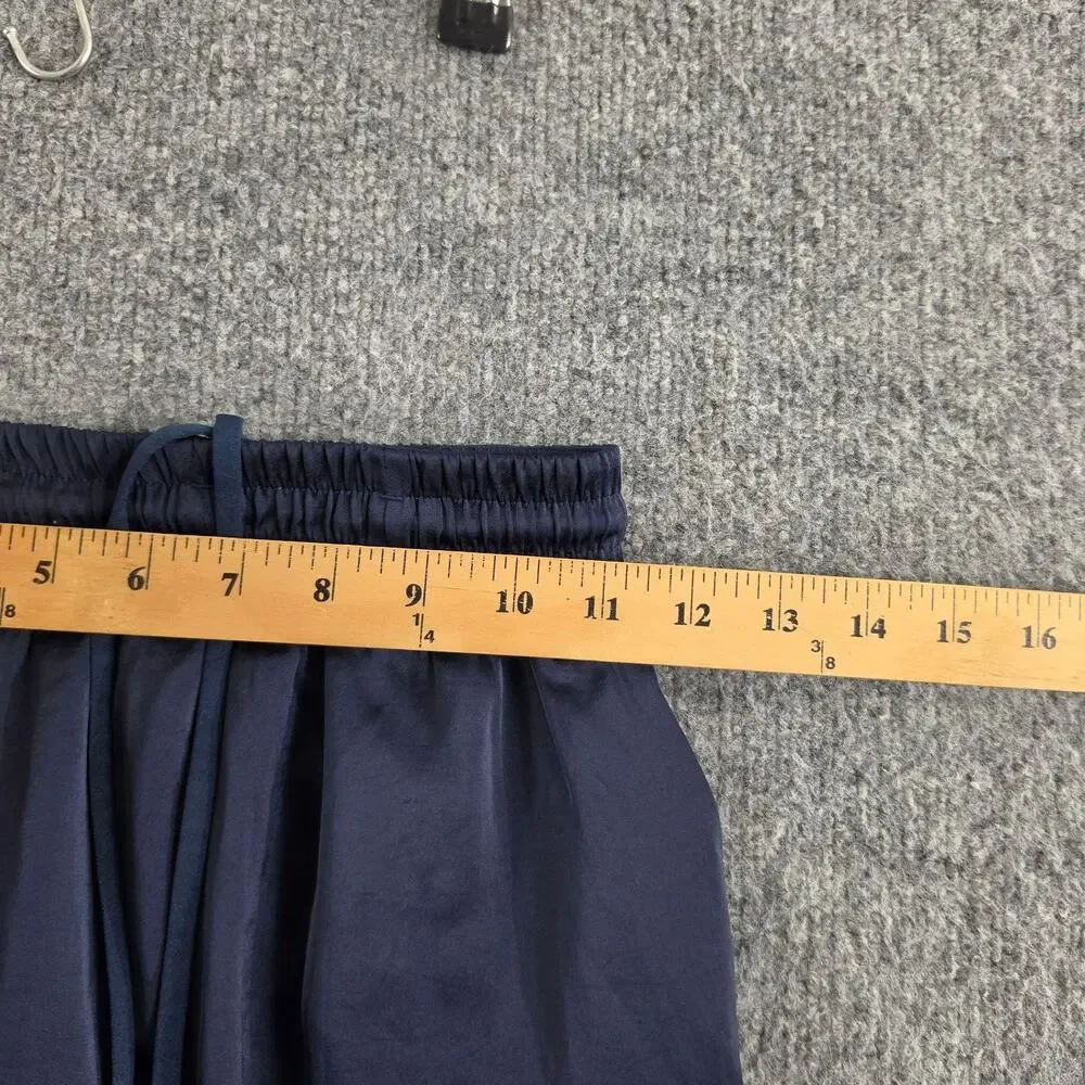 Lululemon Skirt Women 2 Glide Away Slip Midi Navy Blue Athletic Yoga Summer Chic